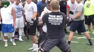 @Justin_BigDaddy doing work at #GIANTSKILLZ