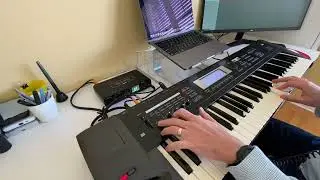Sundays Worship patch Korg TR 61 | Piano layer with custom drum