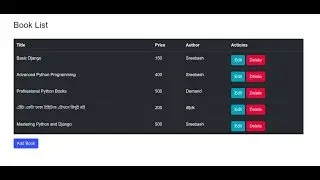 Django Bangla Tutorial CRUD Operation  || Django simple mini Project bangla