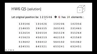 Week 16 Tutorial (Group Theory)