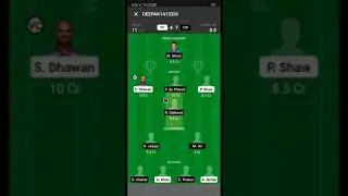 CSK vs DC dream 11 team #ipl2021 #cricket