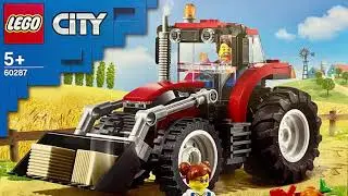 Lego City Tractor Toy, Farm Set - unboxing and build - 60287