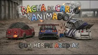 Racha de Carro Animado - Um desenho do Gui