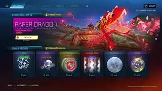 Rocket League Item Shop- OMG! PAPER DRAGONS!