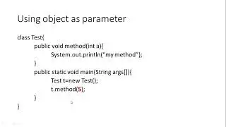Object Oriented Programming in Java: Using object as parameter and Returning object