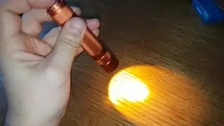 Convoy S2+ Cree Amber LED Cree XP-E2 P3 585nm-595nm PCB 16mm на янтарном светодиоде Amber flashlight