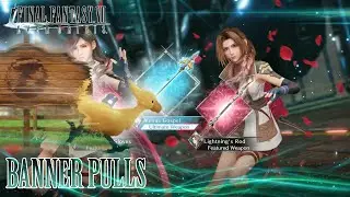 Final Fantasy XIII Aerith crossover banner pulls || Final Fantasy VII Ever Crisis