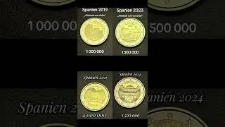 Spain 🇪🇸, beautiful coins of Europe?????  #coin #rare #money #samlung #euro #collection #cool