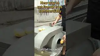 New way to cut French fries commercially  #potatoprocessing #potatocutter