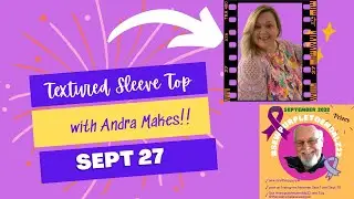 Inspired by PINTEREST - Textured Sleeve Top #collabathon @AndraMakes #sewpurpletoendalz22