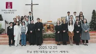 천주교 서울대교구 방배4동 성당 2025년 12월 25일 주님 성탄 대축일 낮 미사