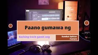 How to create a backing track(guitar, bass, vocal, and drums) with bandlab mobile splitter feature