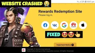 Free Fire Redeem Code Website Not Working | Free Fire Reward Redemption Website Loading Problem