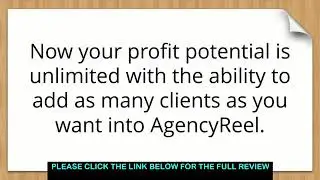 Agency reel professional Review, Bonuses