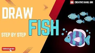 Draw fish with Creative Rahul Giri #crg