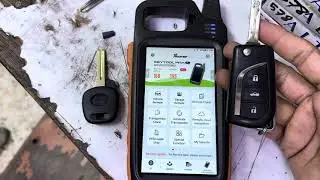 Toyota 8A H non-smart key transponder clone by vvdi keytools max