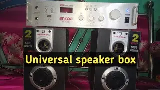 Universal speaker box sound test | multimedia speaker box |  2 way woofer box