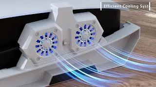 PS5 Stand with Silent Cooling Fan, link product in the comment