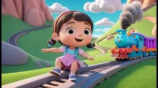 Ой! Маленький поезд свернул не на те рельсы 🚂 | Детские песенки и стишки для детей