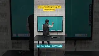 Total Cost of Online Teaching Setup with 75 inch Digital Board #onlineteachingsetup