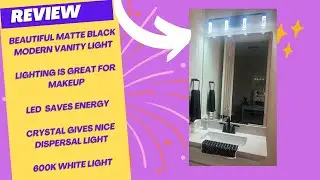 Beautiful bright vanity for dark or small bathroom Modern black