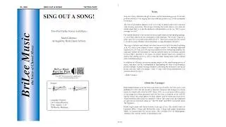 Sing Out A Song (BL1040) by Mark Cabaniss