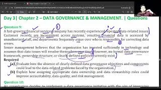 Day 3 | Question 9 | Chapter 2 | Data Governance and Management