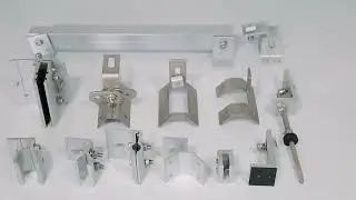 Aluminum solar roof clips for solar panel mounting roof systems with center and tail clips