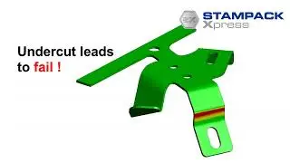 Springback compensation example Remove undercut