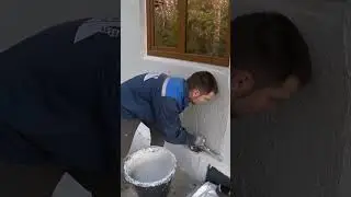 Декоративная штукатурка фасада дома #shorts