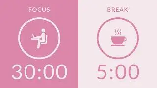 30/5 Pomodoro Timer | No Music 🔔 Bell Only | 3-Hour Study With Me for Deep Focus 🍅