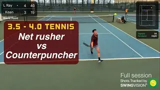Net rusher Ray vs Counterpuncher Kean (Full)