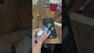 22/365❤️ days|ब्रह्ममुहूर्त|artwork challenge.. Customised Mobile Cover|Resin pouring|Part-6🖌️🎨