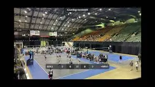 Veda VanderHagen volleyball hitting highlight #1 at Sioux Falls faceoff. #26. 