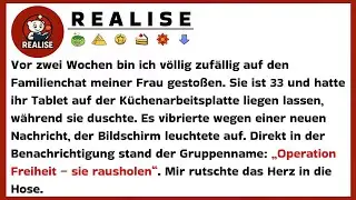 Vor zwei Wochen bin ich völlig zufällig auf den Familienchat meiner Frau gestoßen. Sie ist 33 und