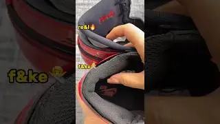 Real Vs Fake Patent Bred Jordan 1 #sneakerhead #sneakers #viral