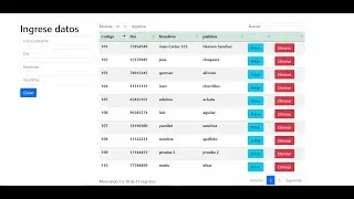 Busqueda y paginación dinámica con php mysql Datatable bootstrap 5