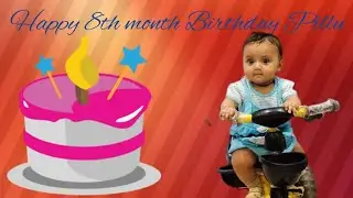 Happy 8th month Birthday pillu #familyvlog #viral #dailyvlog 