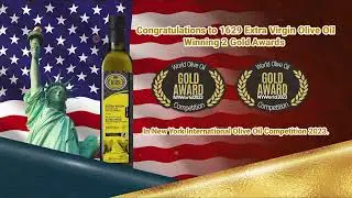 1629 Wins 2 Gold Awards in New York International Olive Oil Competition 2023.