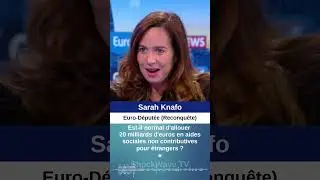 Sarah Knafo d&eacute;nonce 20 milliards d&rsquo;aides aux &eacute;trangers