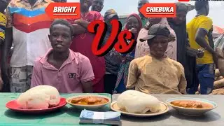 EATING COMPETITION FIRST PERSON TO FINISH OGBONO SOUP AND FUFU WIN 100,000