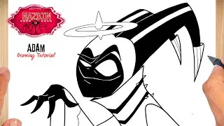 How to draw Adam Hazbin Hotel Easy