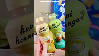 Kopi Kenangan Coffee Japanese Matcha Espresso & Royal Cheese Latte asmr review