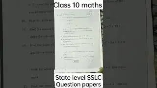 class 10 maths question paper (official) #highschool#Karnataka secondary education  examination