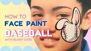 Baseball Bunny Face Paint