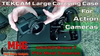 TEKCAM Large Carrying Case for Action Cameras, What Cameras Fit