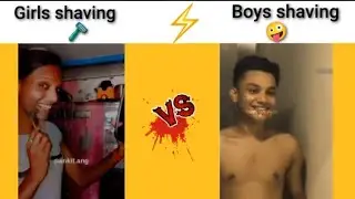 Girls Shaving 🪒 Vs Boys Shaving 🪒🤪//Mr_meme(#meme )