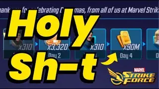 SCOPELY SAYS SORRY! INSANE 90M GOLD & 3000+ MATS! GROOTMAS! DO NOT MISS OUT | MARVEL Strike Force
