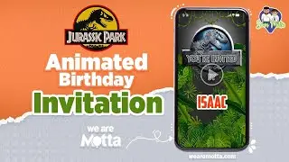 Jurassic park Birthday Invitation 🦖 Dinosaurs Video Invitation