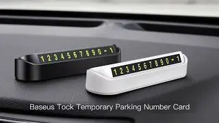 Temporary Car Parking Card